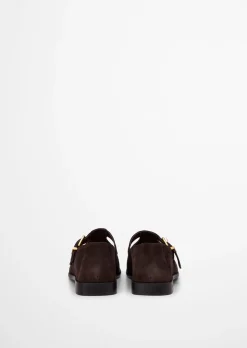 Mary-Jane Loafer Model Fiona aus weichem Veloursleder