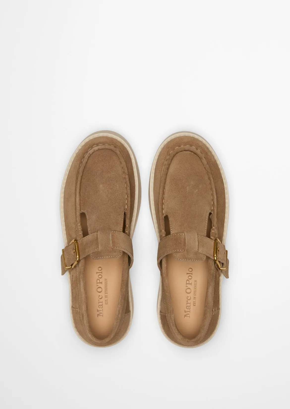 Mary-Jane-Loafer Model Pia aus weichem Veloursleder