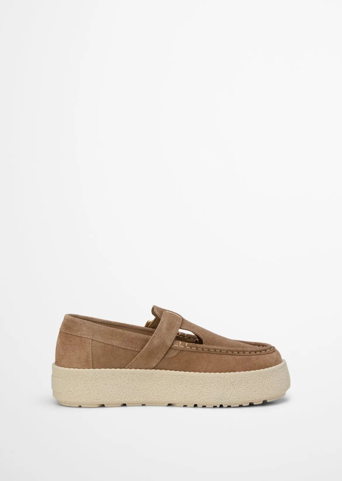 Mary-Jane-Loafer Model Pia aus weichem Veloursleder