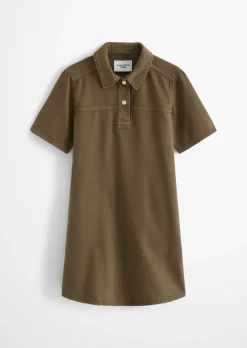 Minikleid flared aus Organic-Cotton-Lyocell-Twill