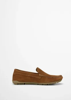 Mokassin aus softem Veloursleder