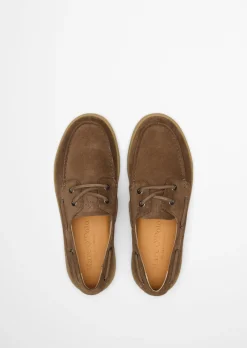 Mokassin Model Karo aus Veloursleder