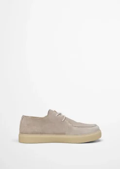 Mokassin-Schnürer Model Zen aus weichem Veloursleder