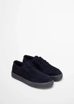 Mokassin-Schnürer Model Zen aus weichem Veloursleder
