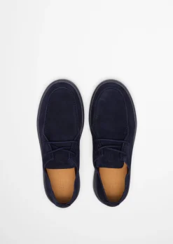 Mokassin-Schnürer Model Zen aus weichem Veloursleder