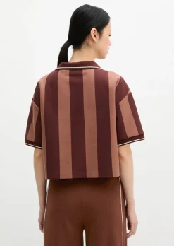 MOP Club '67 Football Trikot Shirt, Cropped, Striped aus Organic Cotton-Mix