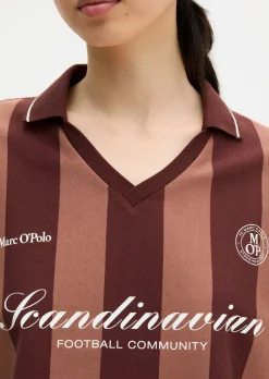 MOP Club '67 Football Trikot Shirt, Cropped, Striped aus Organic Cotton-Mix