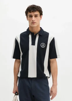 MOP Club '67 Football Tricot Polo, Heavy Jersey, Striped aus schwerer Bio-Baumwoll-Qualität