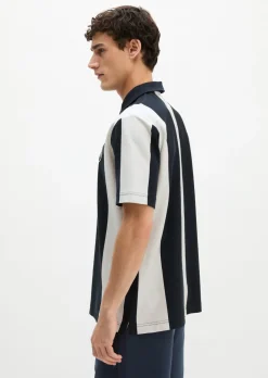 MOP Club '67 Football Tricot Polo, Heavy Jersey, Striped aus schwerer Bio-Baumwoll-Qualität