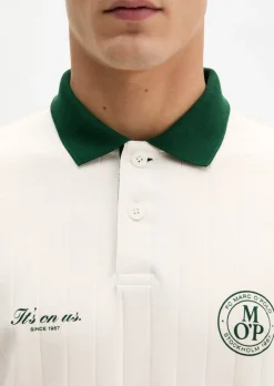 MOP Club '67 Football Tricot Polo, Rib aus reiner Bio-Baumwolle