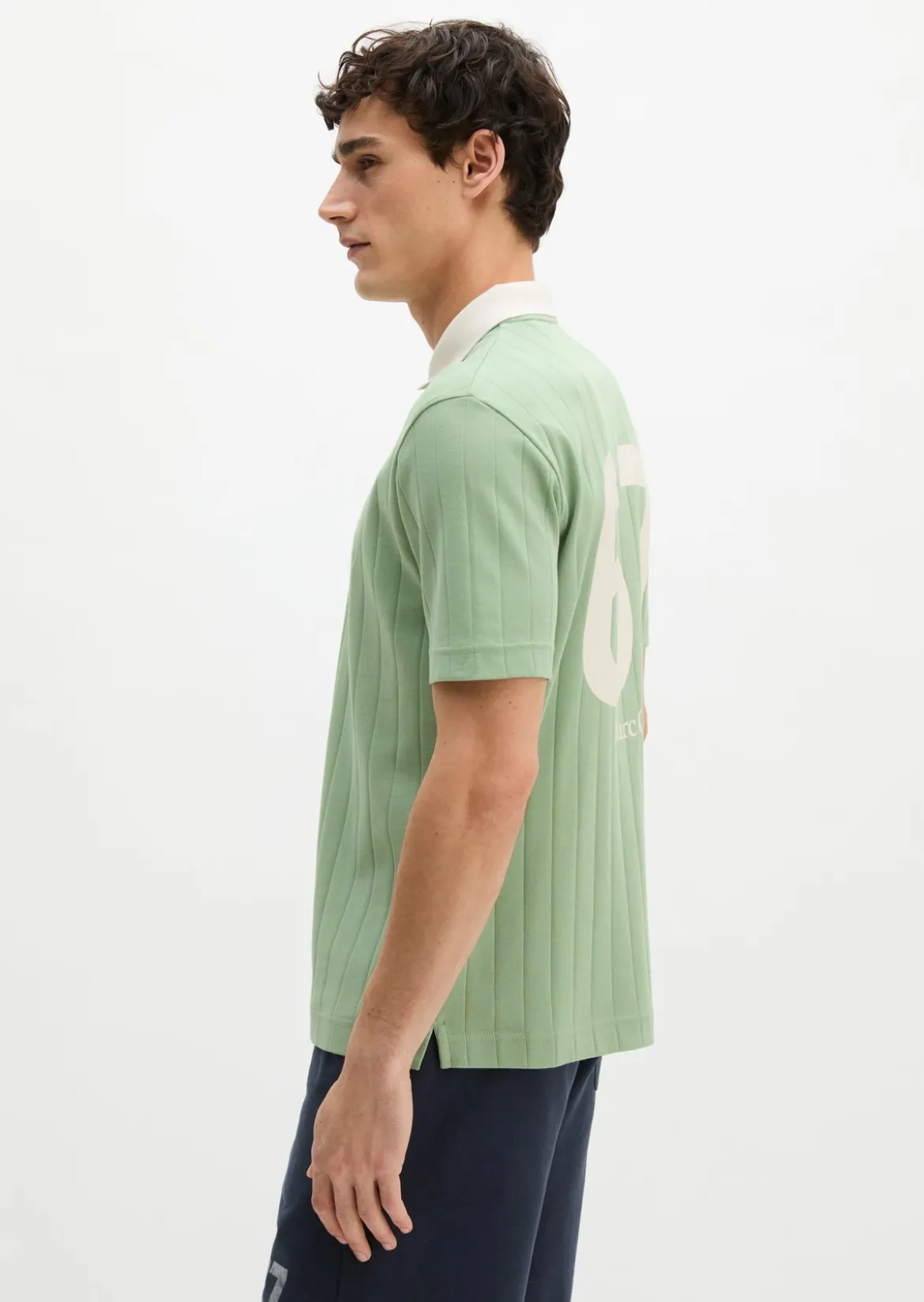 MOP Club '67 Football Tricot Polo, Rib aus reiner Bio-Baumwolle
