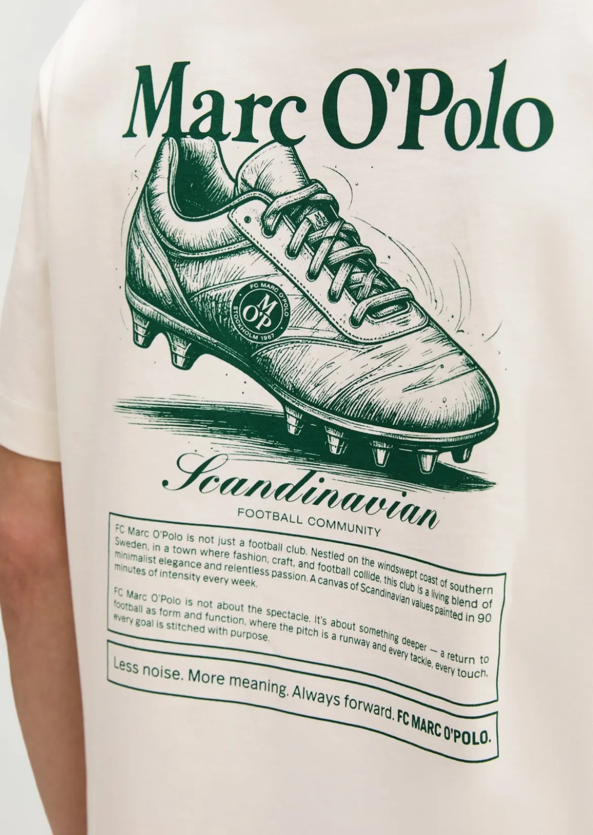 MOP Club '67 Football T-Shirt, Heavy Jersey, Oversize mit rückseitigem Fußball-Motiv