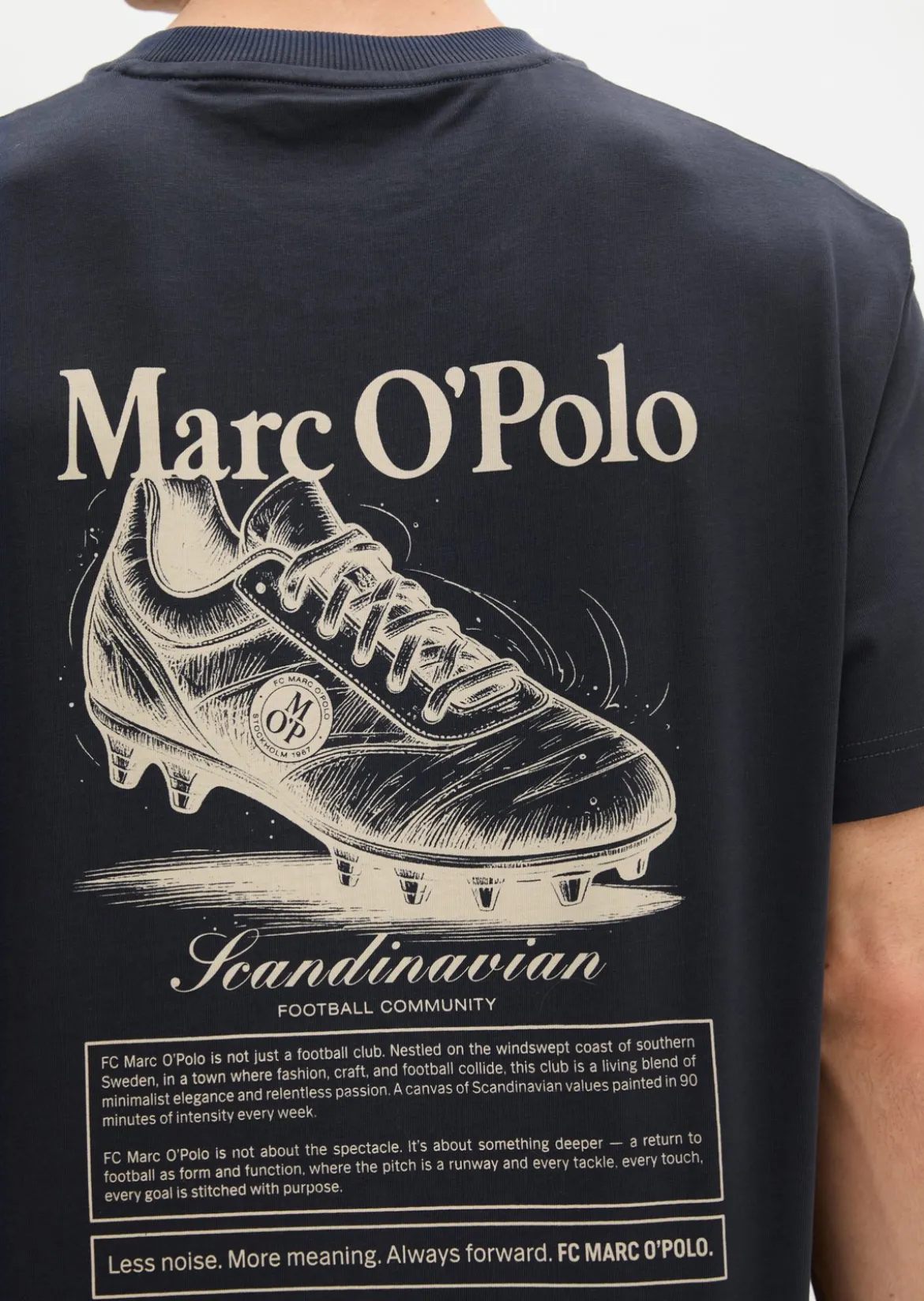 MOP Club '67 Football T-Shirt, Heavy Jersey, Oversize mit rückseitigem Fußball-Motiv