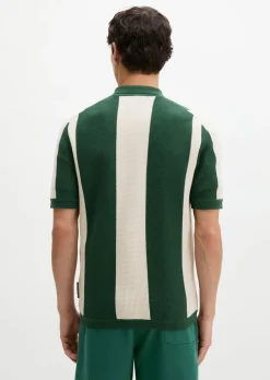 MOP Club '67 Knitted Shirt, Striped mit strukturierten Blockstreifen