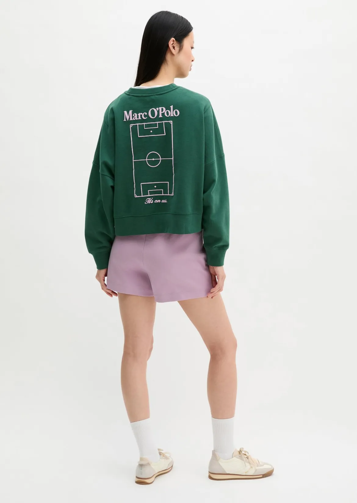 MOP Club '67 Sweater, Oversized, Boxy Fit mit gepeachter Oberfläche