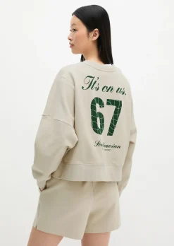 MOP Club '67 Sweater, Oversized, Boxy Fit mit gepeachter Oberfläche