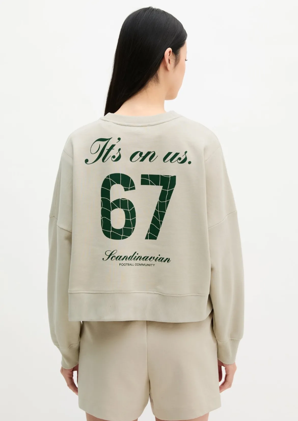 MOP Club '67 Sweater, Oversized, Boxy Fit mit gepeachter Oberfläche