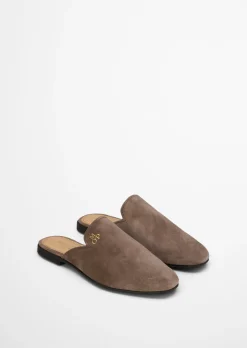 Mule Model Safina aus weichem Veloursleder