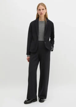 Nadelstreifen-Jerseyblazer regular aus Organic-Cotton-Mix
