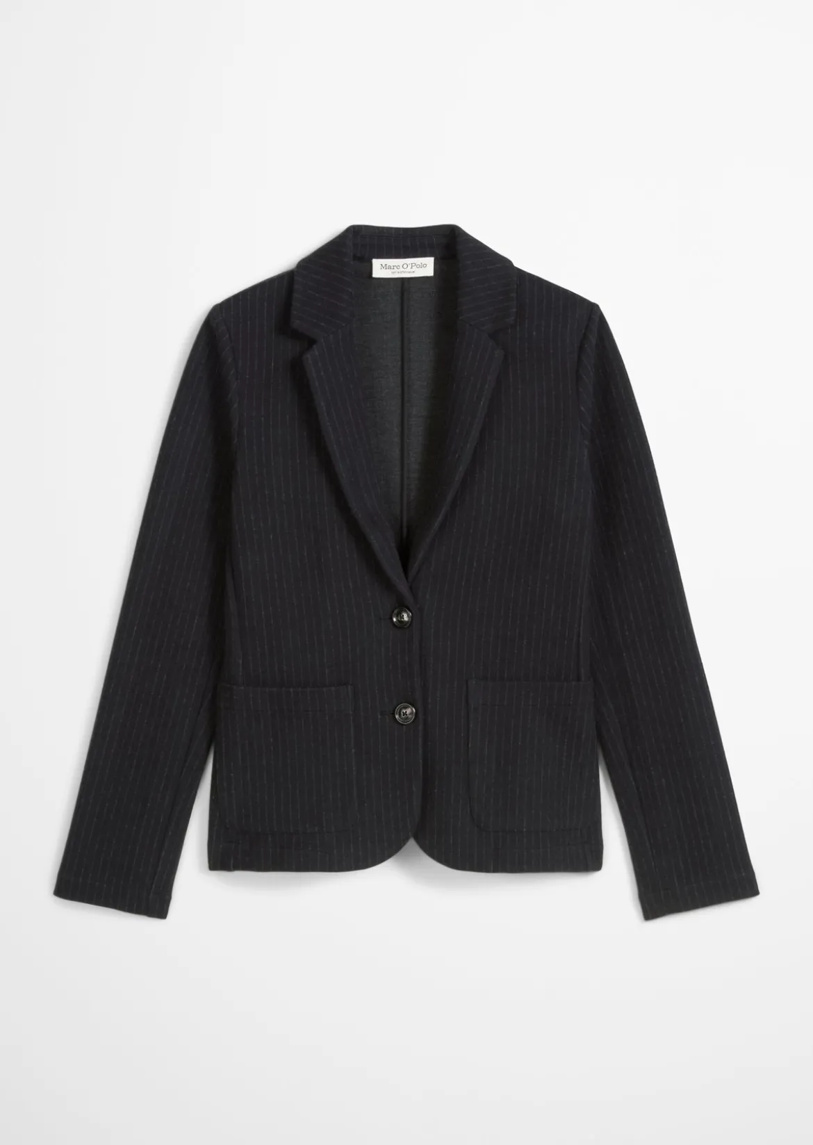 Nadelstreifen-Jerseyblazer regular aus Organic-Cotton-Mix