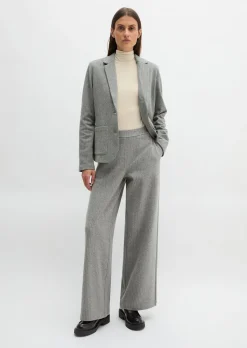 Nadelstreifen-Jerseyblazer regular aus Organic-Cotton-Mix