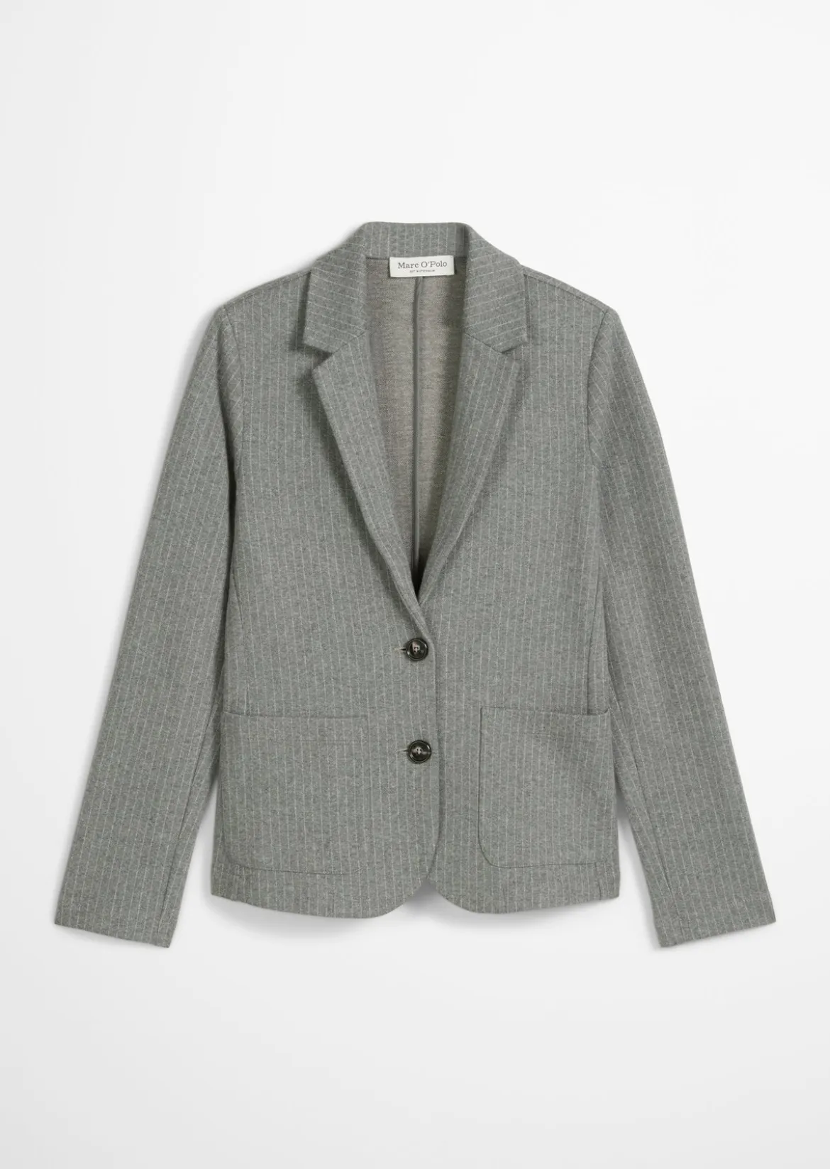 Nadelstreifen-Jerseyblazer regular aus Organic-Cotton-Mix