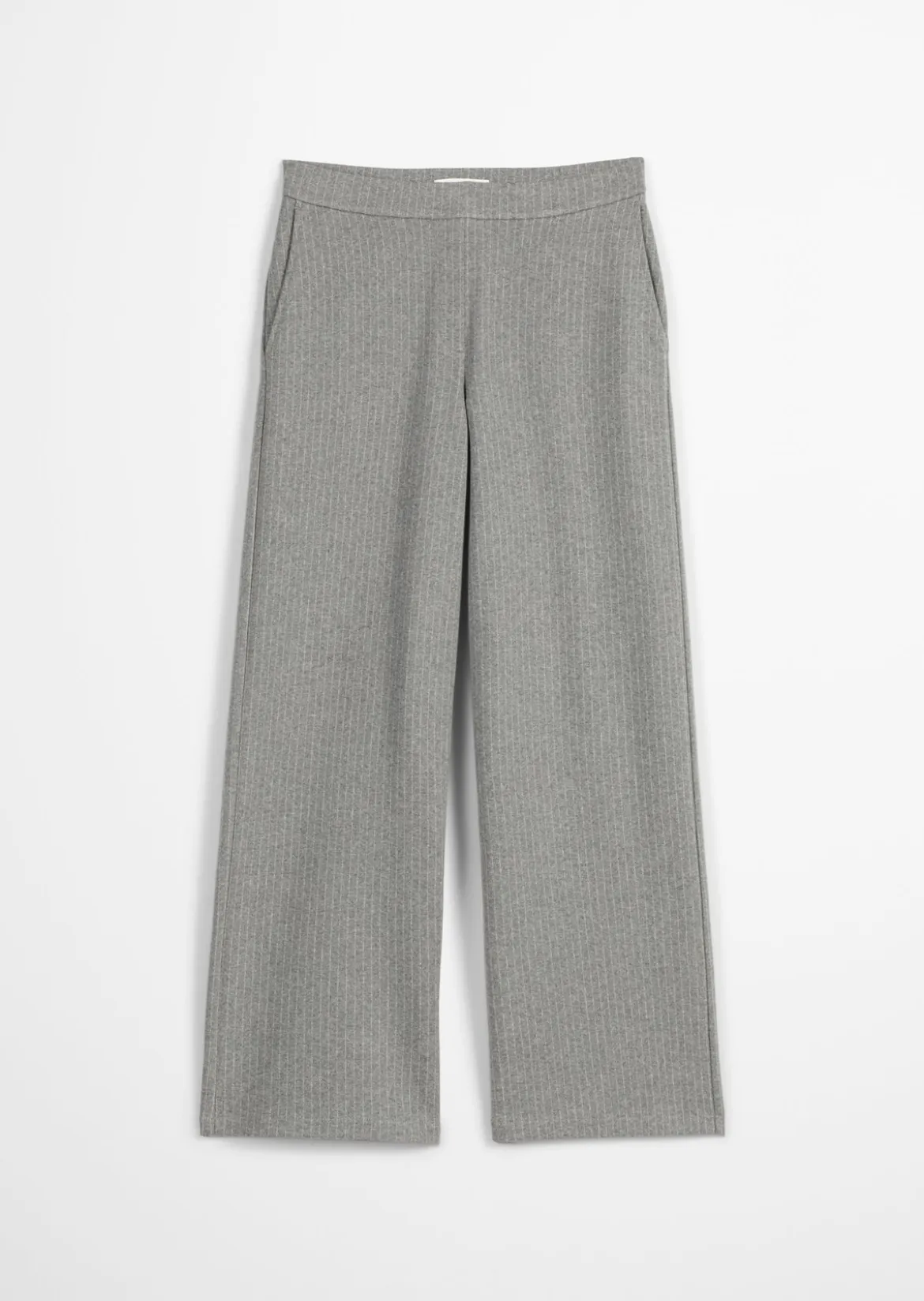 Nadelstreifen-Jerseyhose relaxed aus Organic Cotton-Mix