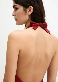 Neckholder-Badeanzug mit elastischem Unterbrustband