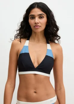 Neckholder-Bikini-Top aus recyceltem Material