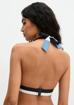 Neckholder-Bikini-Top aus recyceltem Material