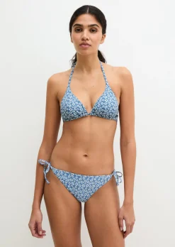 Neckholder-Bikini-Top aus recyceltem Material
