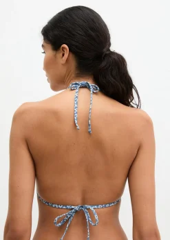 Neckholder-Bikini-Top aus recyceltem Material
