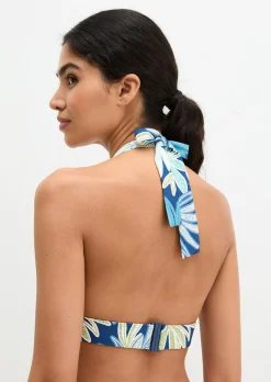 Neckholder-Bikini-Top aus recyceltem Material