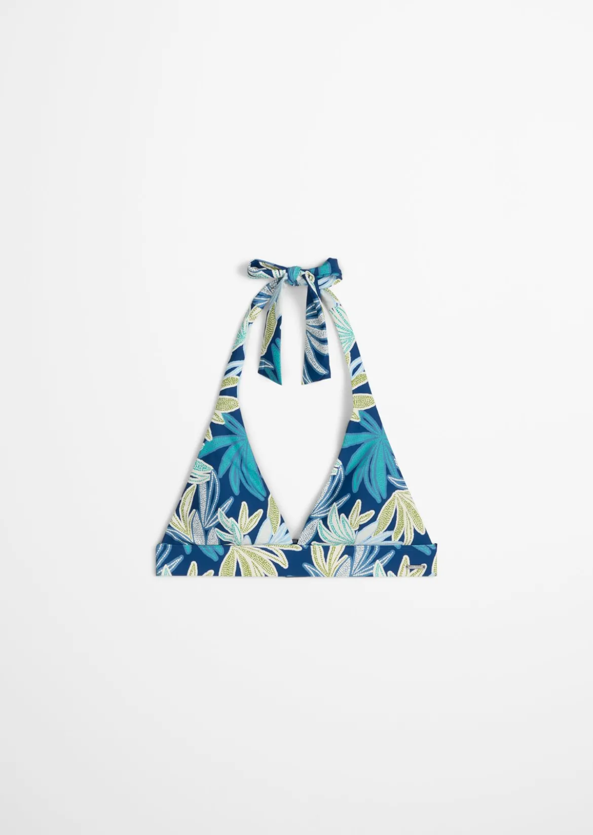 Neckholder-Bikini-Top aus recyceltem Material