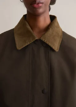 Outdoor-Barnjacket relaxed aus Cotton-Nylon-Mix