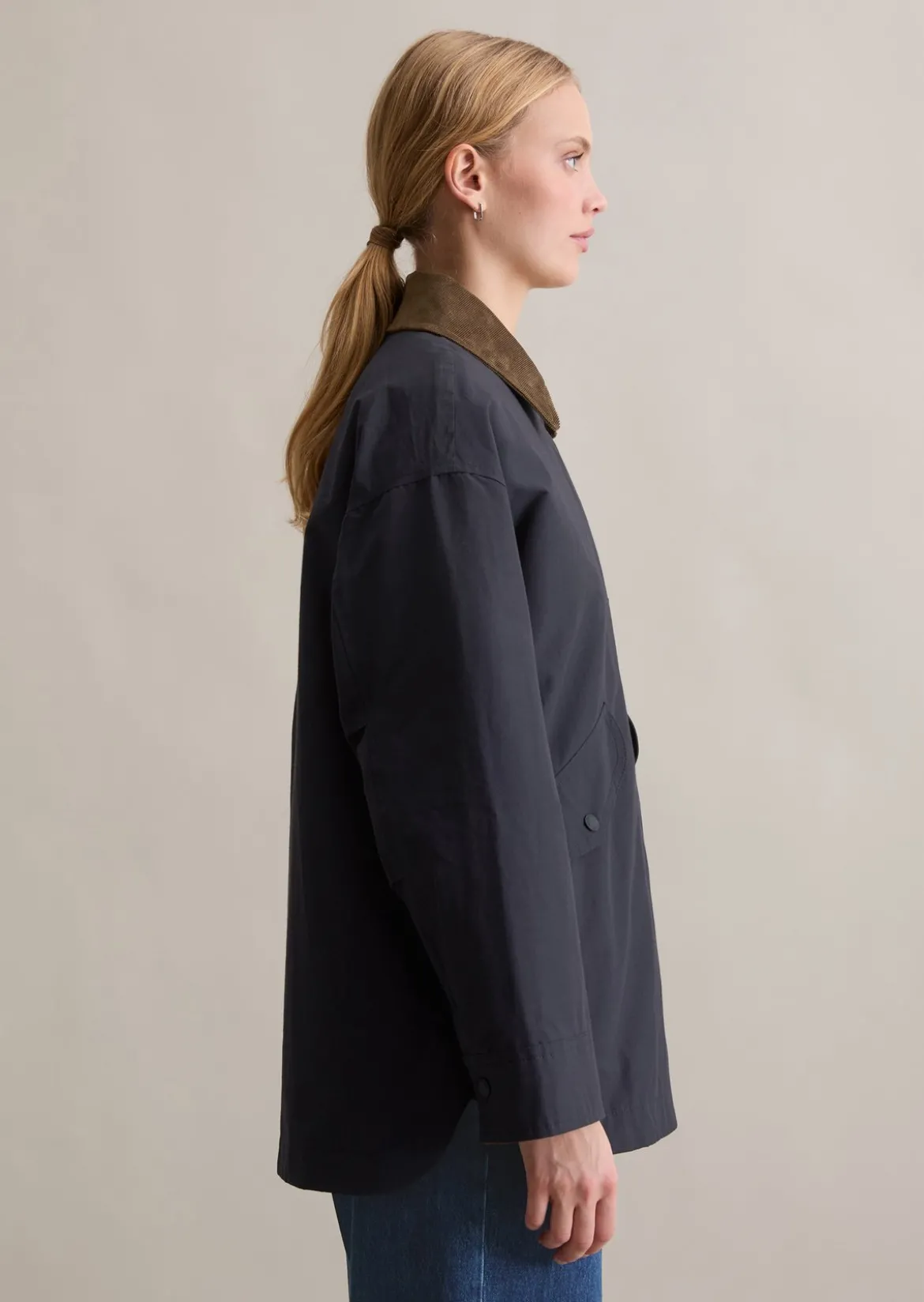 Outdoor-Barnjacket relaxed aus Cotton-Nylon-Mix