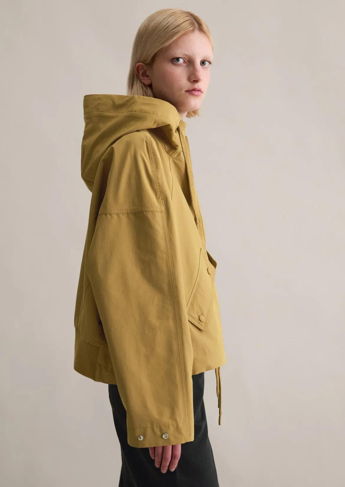 Outdoor-Jacke relaxed aus Cotton-Nylon
