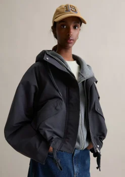 Outdoor-Jacke relaxed aus Cotton-Nylon