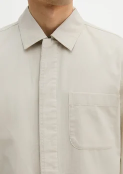 Overshirt aus Bio-Baumwolle und Leinen