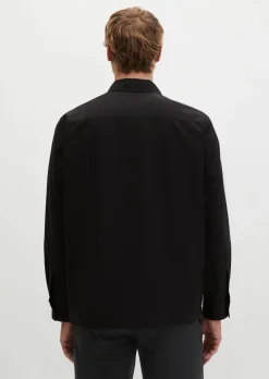 Overshirt aus Bio-Baumwolle und Leinen