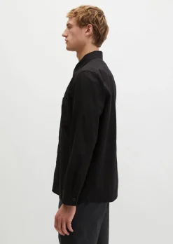 Overshirt aus Bio-Baumwolle und Leinen