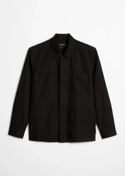 Overshirt aus Bio-Baumwolle und Leinen
