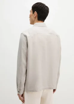 Overshirt aus reinem Leinen