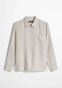 Overshirt aus reinem Leinen
