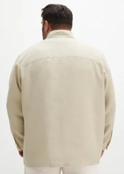 Overshirt aus reinem Leinen