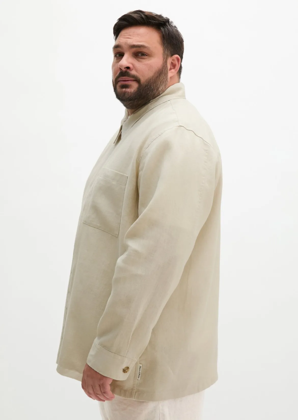 Overshirt aus reinem Leinen
