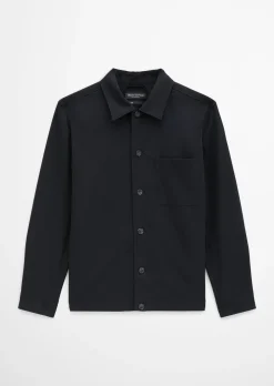Overshirt aus sommerlichem Woll-Mix