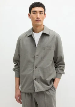 Overshirt aus sommerlichem Woll-Mix