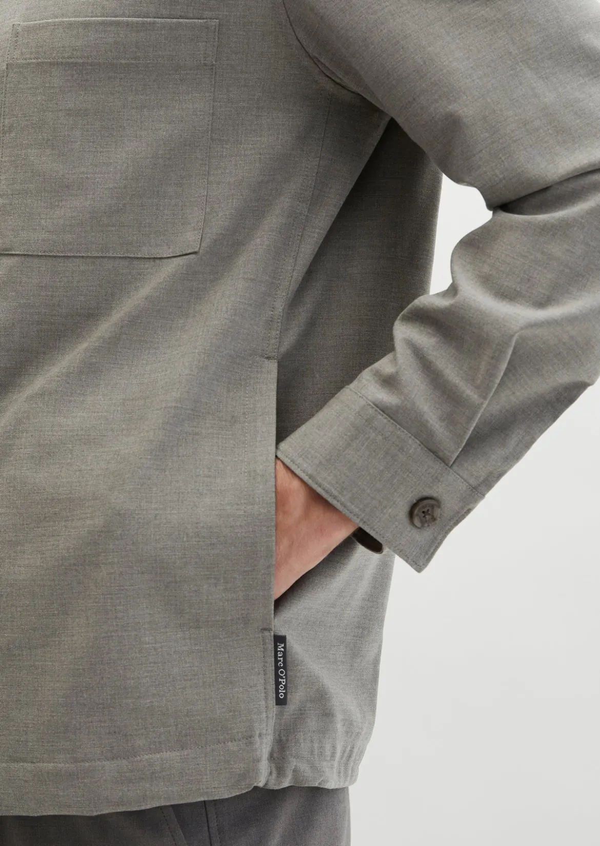 Overshirt aus sommerlichem Woll-Mix