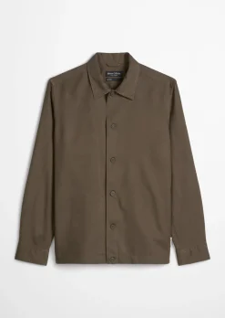 Overshirt aus TENCEL™ Lyocell -Leinen-Mix